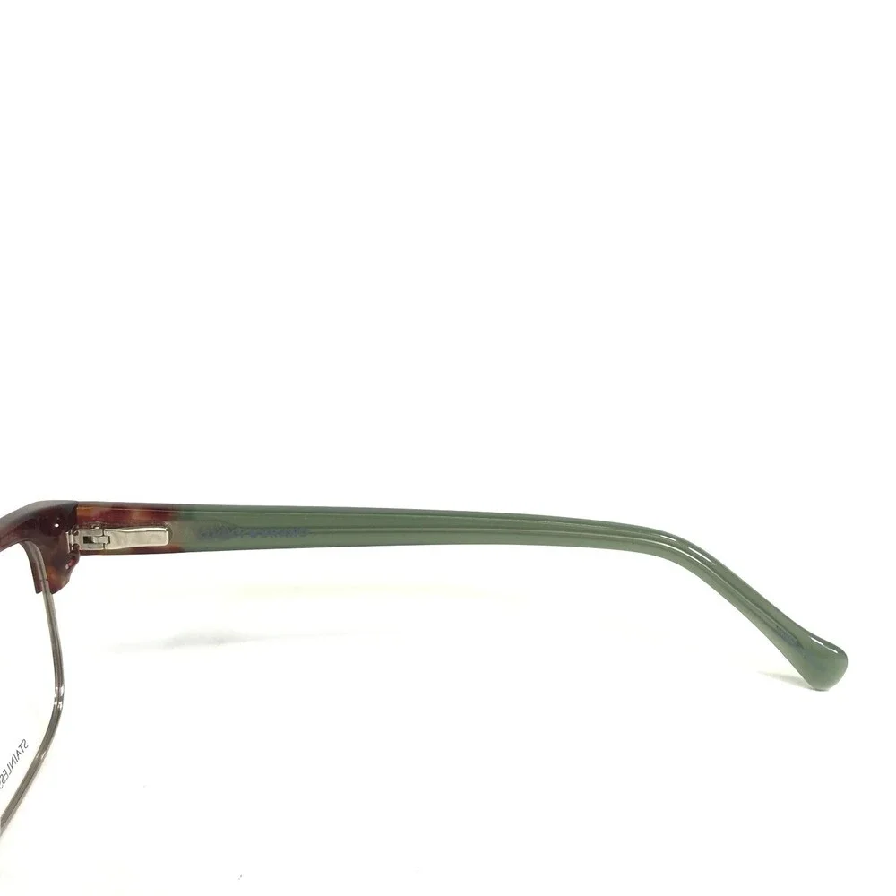 Lucky Brand Eyeglasses Frames D228 TORTOISE/GREEN Gold Square Full Rim 52-16-140